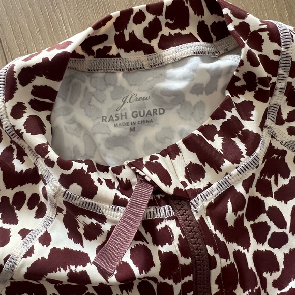 J. Crew Leopard Print Rash Guard - Picture 3 of 4